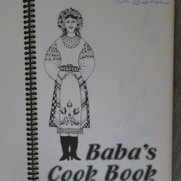 BABA'S Cook Book Vintage Spiral Bound Ukrainian/Canadian (K592) - Picture 3 of 5